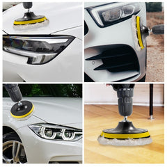 Car Polishing Kit Waxing Sponge Disk Wool Wheel Auto Paint Care Polisher Pads