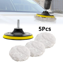 Car Polishing Kit Waxing Sponge Disk Wool Wheel Auto Paint Care Polisher Pads