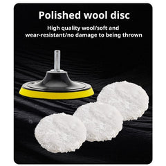 Car Polishing Kit Waxing Sponge Disk Wool Wheel Auto Paint Care Polisher Pads