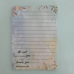 Colorful Flower Memo Notebook Sticky 50 Sheets English Horizontal Sticky