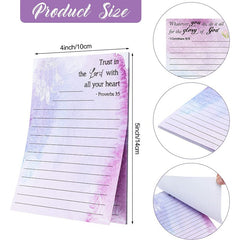 Colorful Flower Memo Notebook Sticky 50 Sheets English Horizontal Sticky