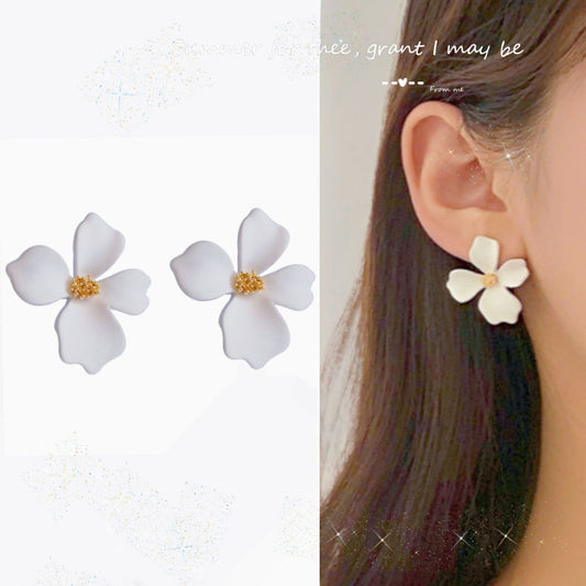 Colorful Flower Stud Earrings for Girls - Summer Decor