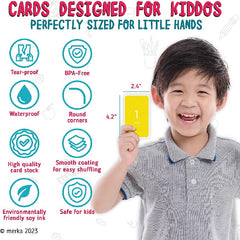 Merka Flash Cards 0-50 Counting Kindergarten Workbook