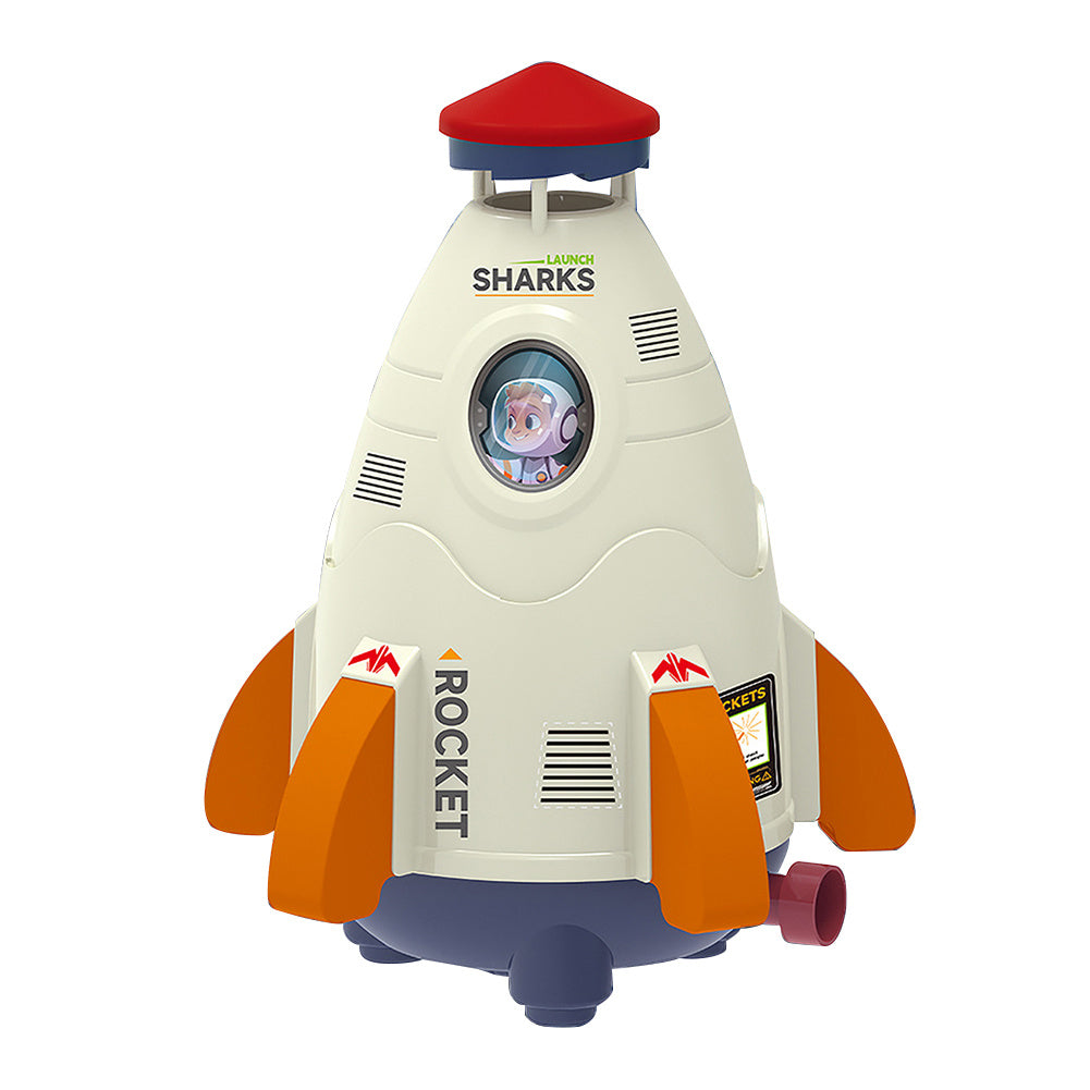 Space Rocket Sprinklers Rotating Water Launcher Summer Fun