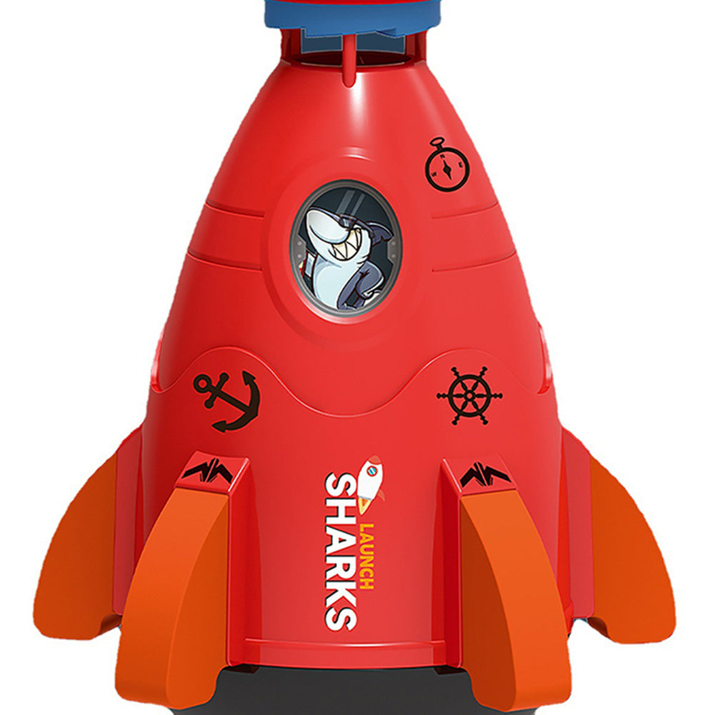 Space Rocket Sprinklers Rotating Water Launcher Summer Fun