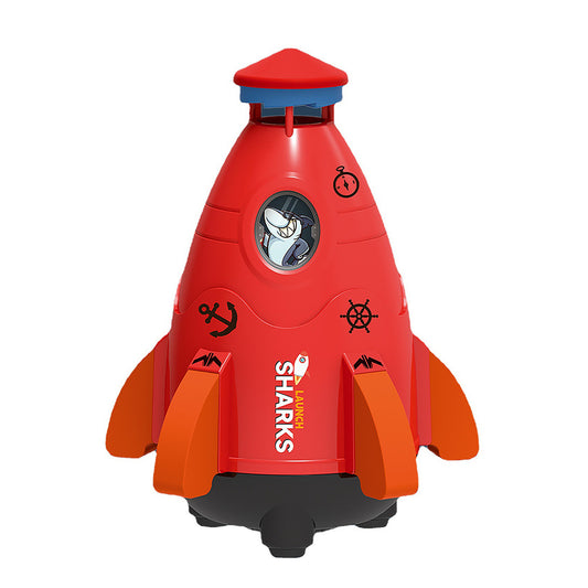 Space Rocket Sprinklers Rotating Water Launcher Summer Fun