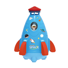 Space Rocket Sprinklers Rotating Water Launcher Summer Fun