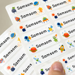Custom Personalized Name Table Stickers For Kids - Waterproof Stickers