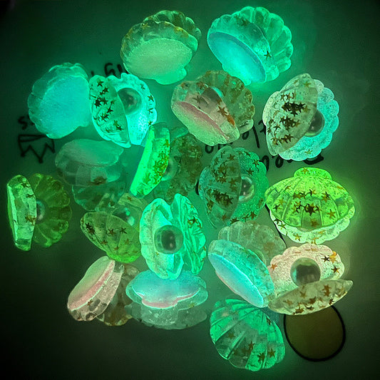 Luminous Shell Mini Fairy Tale Garden Furniture Dollhouse Ornaments