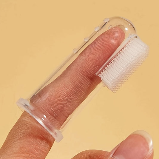 Dog & Cat Finger Toothbrush for Tooth Cleaning