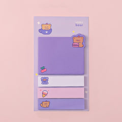 1pc Animal Sticky Note Combination Cute Animal Message Note