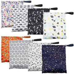Waterproof Reusable Wet Bag - Variety of Decor Patterns - Double Zipper