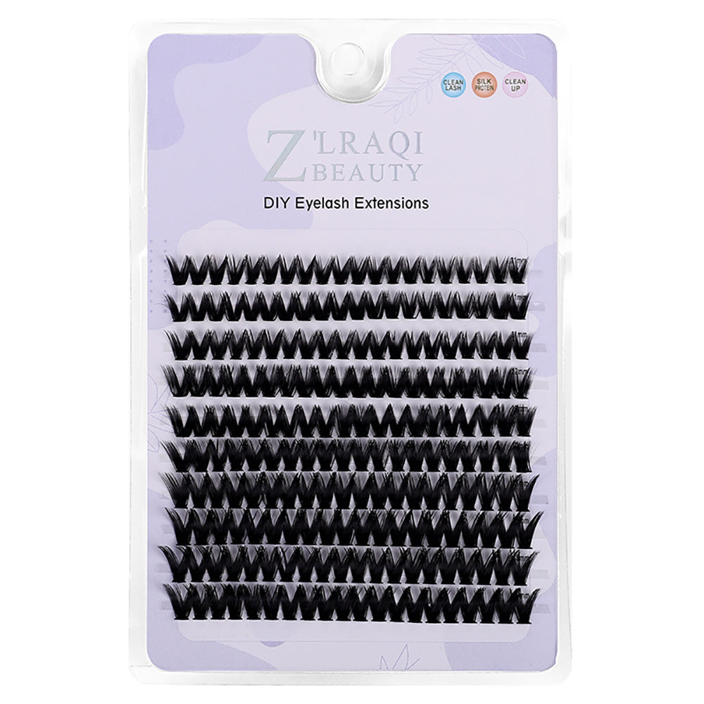 200 Pcs D Curl Lash Clusters DIY Eyelash Extensions Natural Look