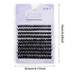 200 Pcs D Curl Lash Clusters DIY Eyelash Extensions Natural Look