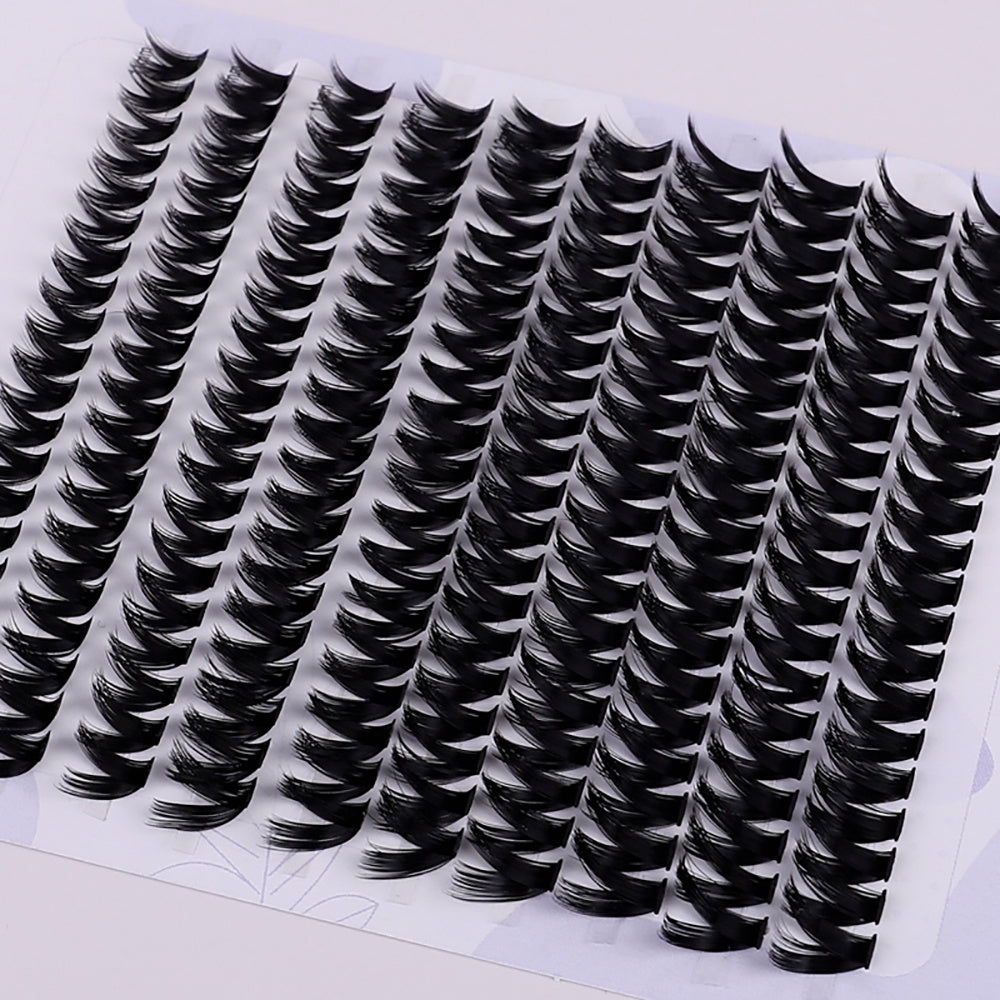 200 Pcs D Curl Lash Clusters DIY Eyelash Extensions Natural Look