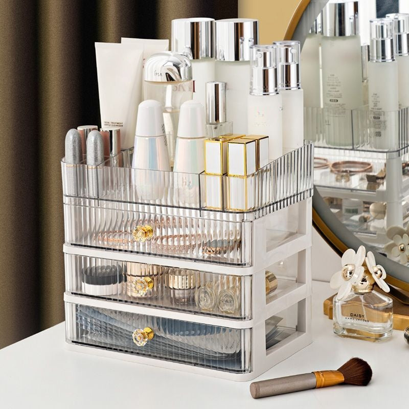 Makeup Organizer with 2 3 Drawers Brush Holder Cosmetics Organizer