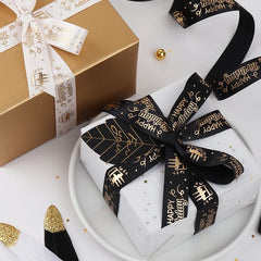 5 Meter Happy Birthday Polyester Ribbon for Gift Packaging