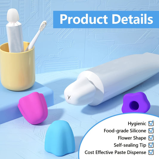 Silicone Dog Toothpaste Caps, Reusable Topper Dispensers