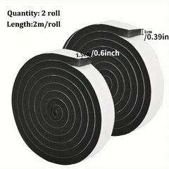 Home Sponge Soundproof Insulation Tape Weather Stripping Door Seal Strip