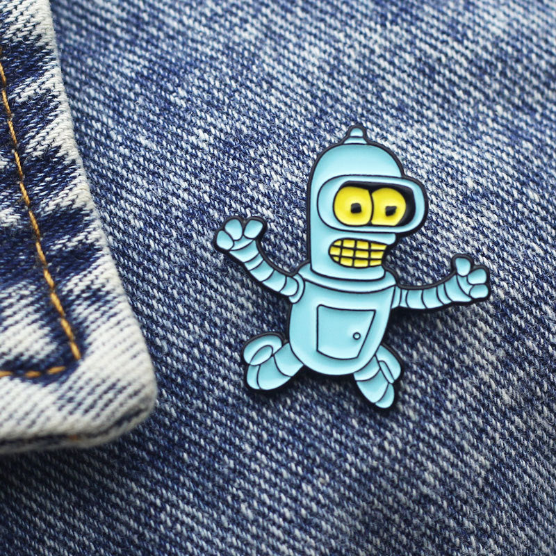 Creative Cartoon Character Enamel Pins for Backpack Clothes Cap