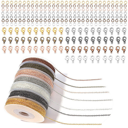 Jewelry Chain Making Kit - Cross Chain, Lobster Clasps, Jump Rings