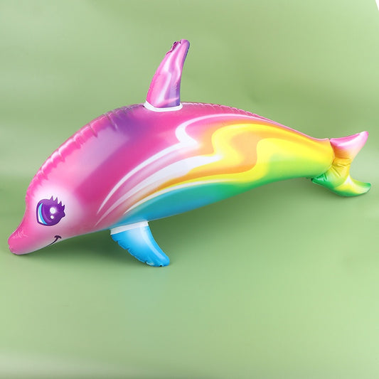 Inflatable Dolphin Beach Swimming Rings Kids Toy Pool Float Water Toys