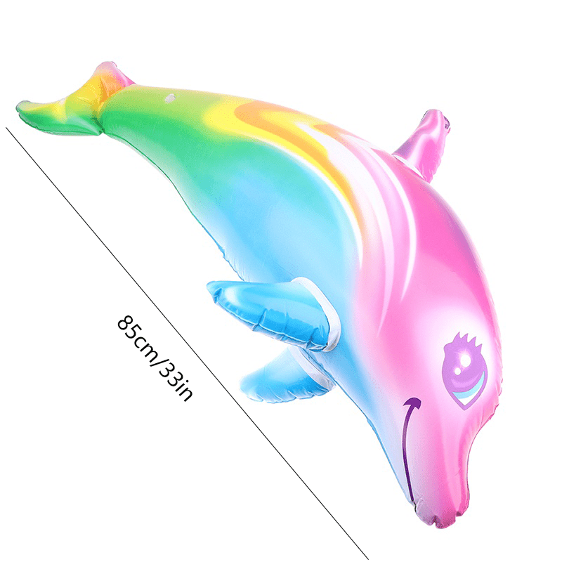 Inflatable Dolphin Beach Swimming Rings Kids Toy Pool Float Water Toys