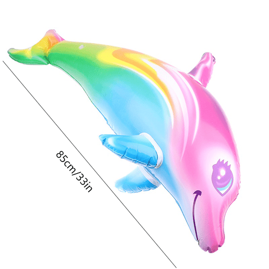 Inflatable Dolphin Beach Swimming Rings Kids Toy Pool Float Water Toys