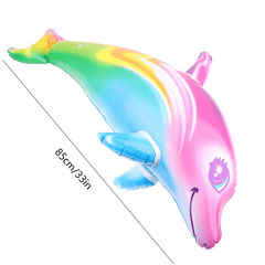 Inflatable Dolphin Beach Swimming Rings Kids Toy Pool Float Water Toys