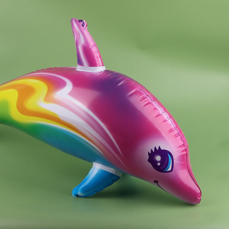 Inflatable Dolphin Beach Swimming Rings Kids Toy Pool Float Water Toys