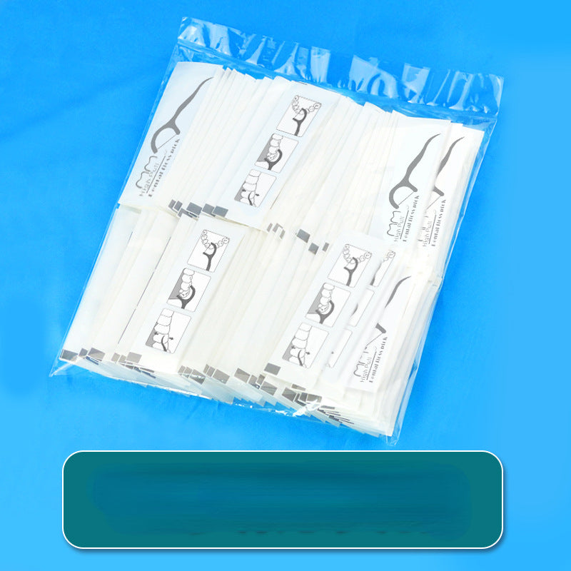 100pcs Portable Dental Floss Separately Packed Disposable 100 Bags