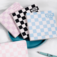200 Pages Colorful Plaid Notebook Grid Pages Daily JournalAgenda Planner