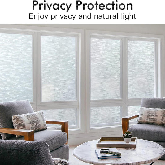 Frosted Glass Window Film - Privacy Solution for Home