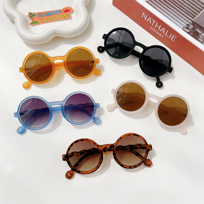 Girl's Round Polarized Sunglasses UV400 Protection