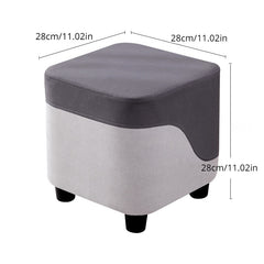 Modern Ottoman Square Ottoman Footrest Shoe Changing Chair