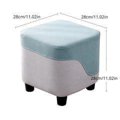 Modern Ottoman Square Ottoman Footrest Shoe Changing Chair
