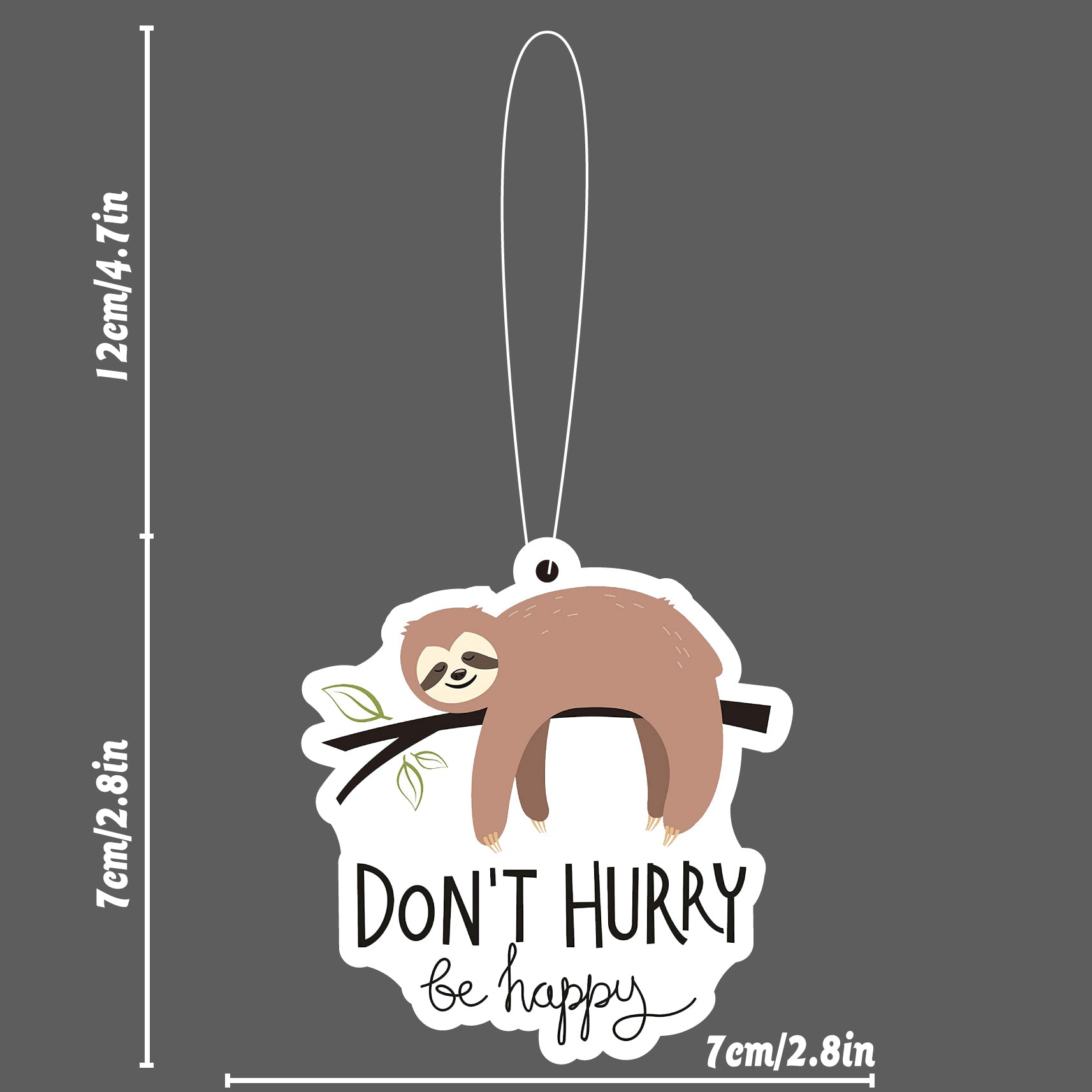 Happy Sloth Car Aromatherapy Sachets Air Freshener Fragrance Pendant