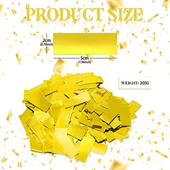 200g Golden Confetti Large Christmas Table Scatter Foil Confetti Wedding Party