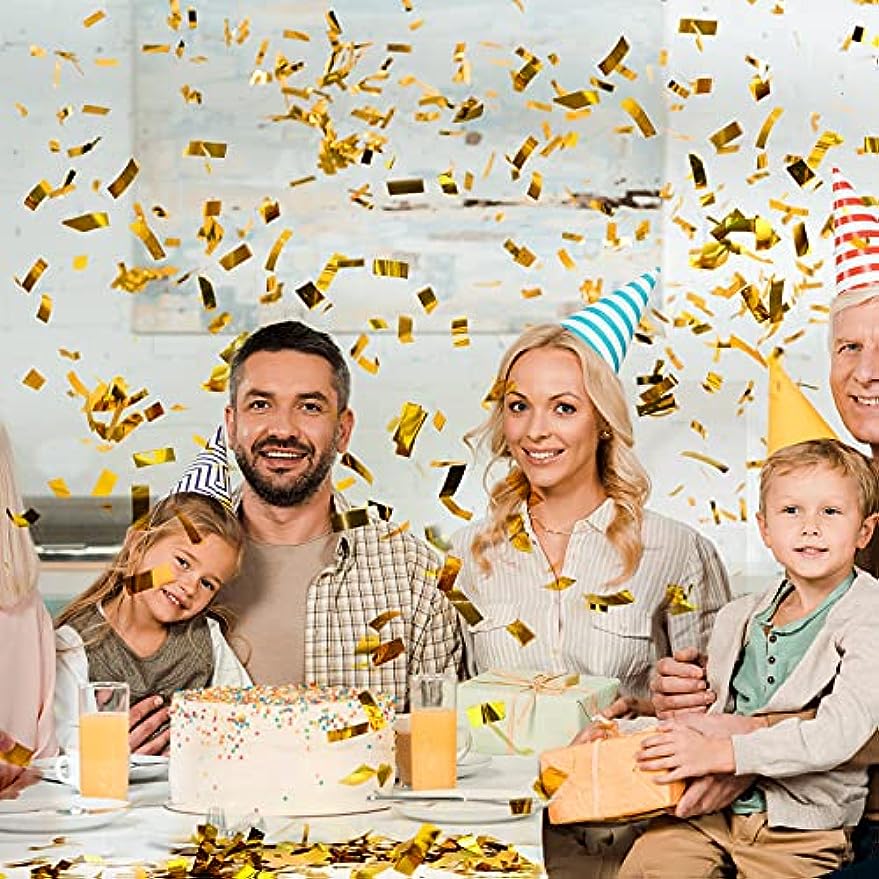 200g Golden Confetti Large Christmas Table Scatter Foil Confetti Wedding Party