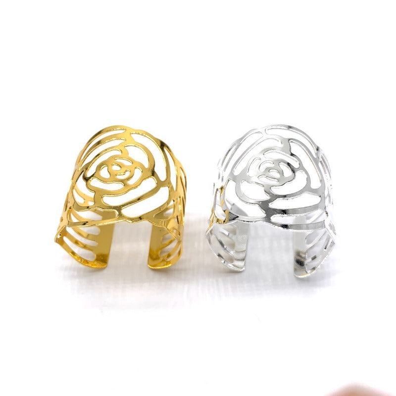 Rose Type Napkin Ring for Wedding Hotel Restaurant - 1pc