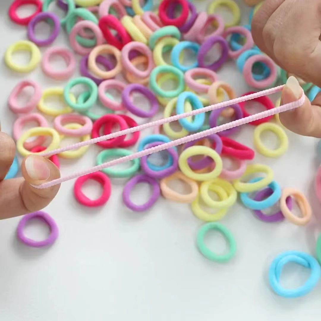 500pcs Hair Scrunchies Hair Bands Hair Holders Hair Ties Elastics Girls Headwear