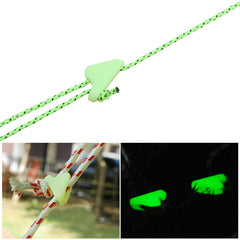 50pcs Mini Luminous Rope Buckles Adjustable Buckle Camping Canopy Accessories