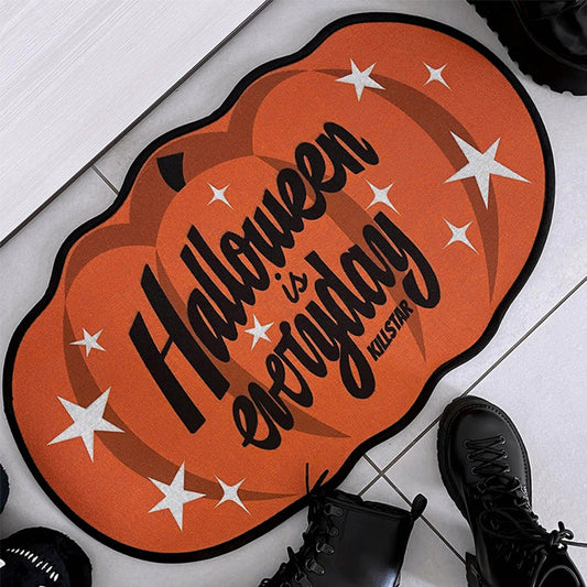 Pumpkin Pattern Rug Halloween Theme Home Decoration Carpet Bedroom Living Room