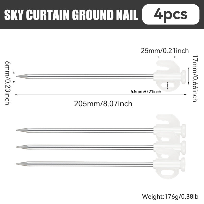 Heavy Duty Tent Stakes Metal Tarp Pegs Ground Pegs Camping Stakes
