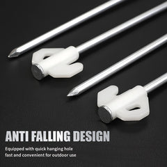 Heavy Duty Tent Stakes Metal Tarp Pegs Ground Pegs Camping Stakes