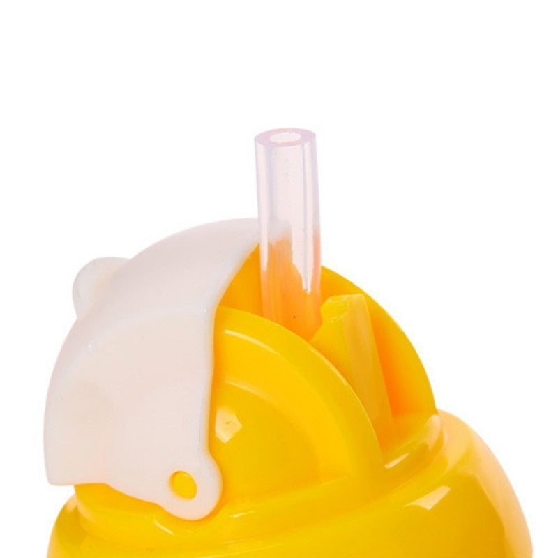 Pigeon Straw Wide Neck Training Soft Silicone Non Spill Baby Bottle