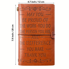 136 Sheets Leather Sketch Book Journal Notebook For Travel