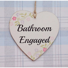 Floral Vacant Double Sided Bathroom Toilet Sign