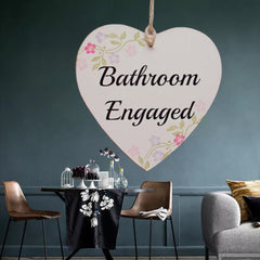 Floral Vacant Double Sided Bathroom Toilet Sign