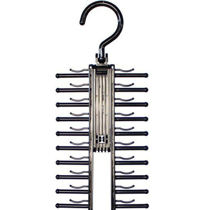 Rotating 20 Bows Storage Rack Adjustable Ribbon Organizer Scarf Tie Hanger